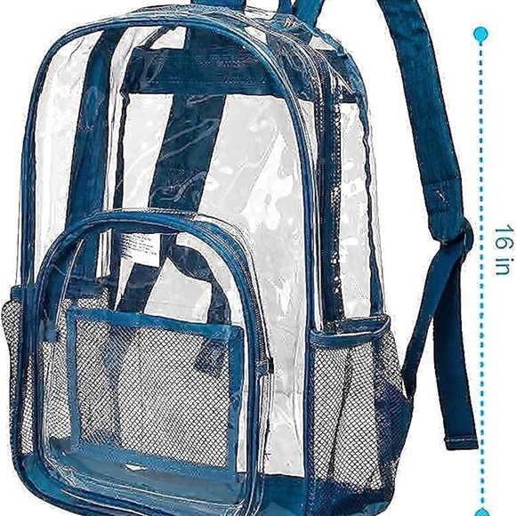 New Clear Backpack Heavy Duty PVC Transparent Backpack - Picture 8 of 9